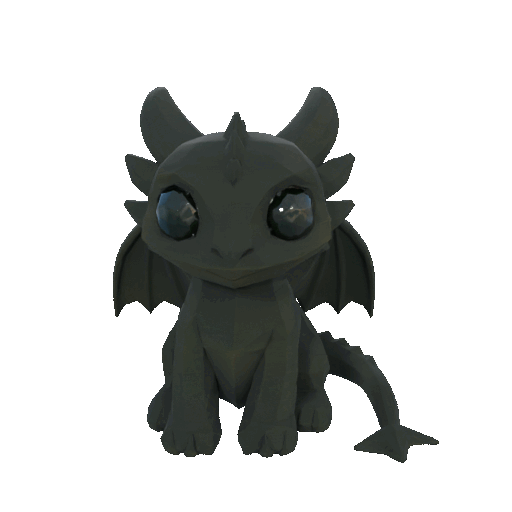 Rồng Toothless Dễ Thương Phong Cách Low Poly - Image 2