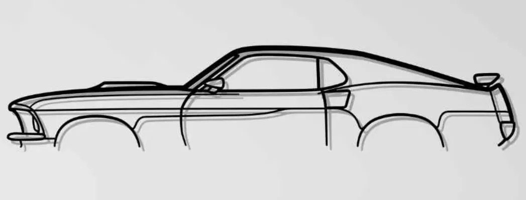 Tranh Treo Tường Ford Mustang Fastback 1969 - Image 1