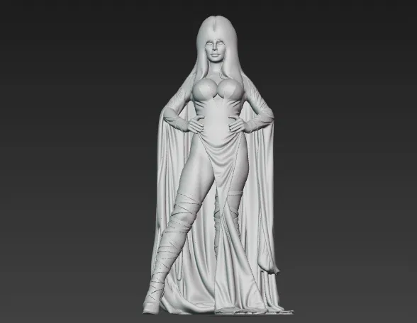 Mô hình Elvira Nữ Hoàng Bóng Đêm ma cà rồng goth VAMP - Image 1