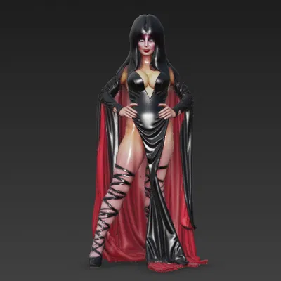 Mô hình Elvira Nữ Hoàng Bóng Đêm ma cà rồng goth VAMP