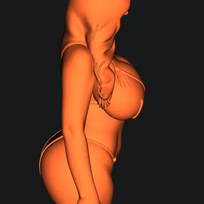 Tượng Bán Thân Cô Gái Gợi Cảm Mặc Bikini