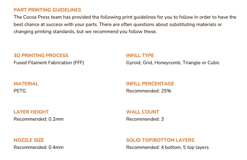 Các bộ phận của máy in Cocoa Press 2.0 - Image 2