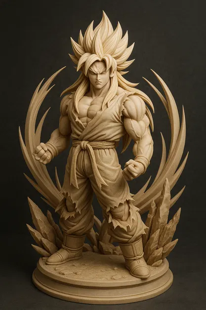 Tượng Chiến Binh Anime – Tải Miễn Phí (Cảm Hứng Fan Art) - Image 1