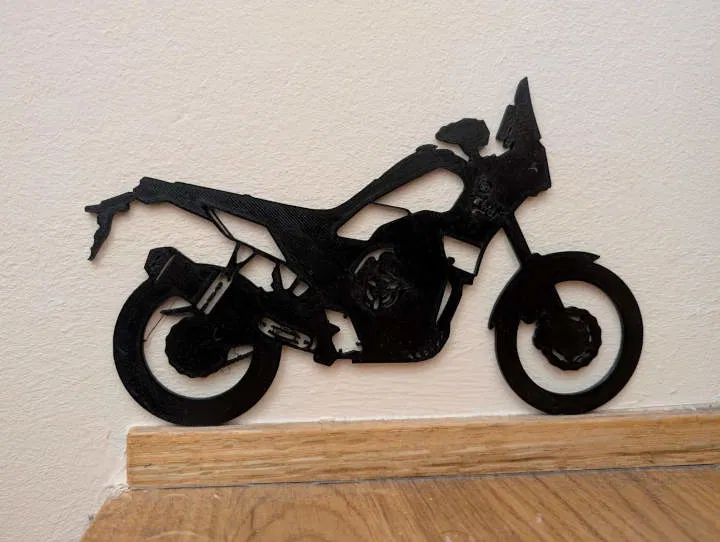 Ténéré 700 Wall Art Silhouette - Hình Dán Tường Xe Máy - Image 1