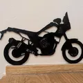 Ténéré 700 Wall Art Silhouette - Hình Dán Tường Xe Máy - Thumbnail 1