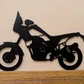 Ténéré 700 Wall Art Silhouette - Hình Dán Tường Xe Máy - Thumbnail 2