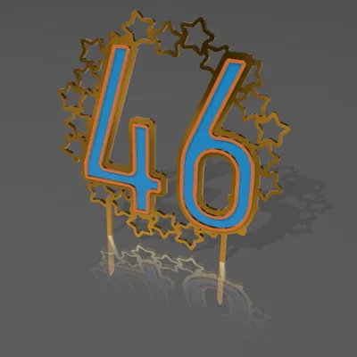 Chữ số trang trí bánh sinh nhật