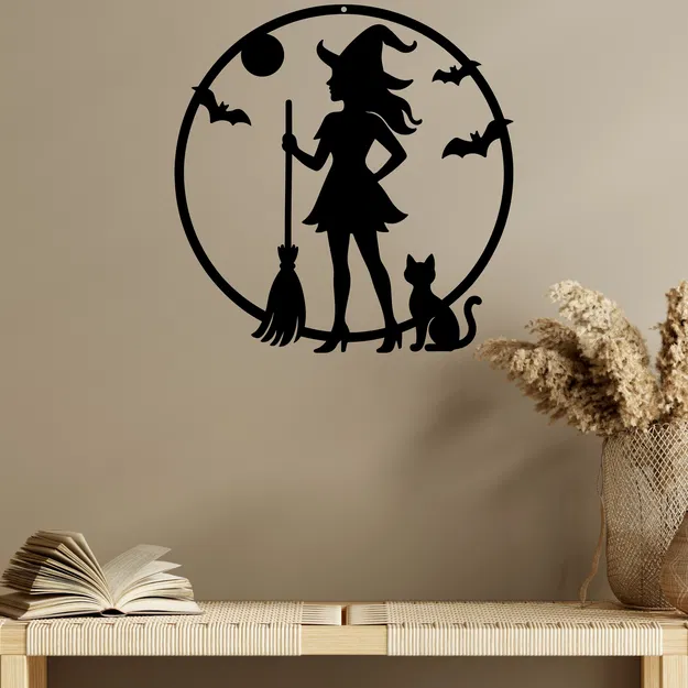 Tranh Treo Tường Phù Thủy Nhân Dịp Halloween - Image 1