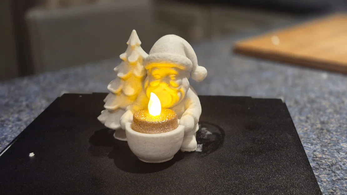 Giá Nến Ông Già Noel – Đồ Trang Trí Giáng Sinh - Image 1