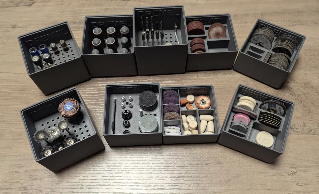 Hộc Gridfinity Xếp Chồng Đựng Dụng Cụ và Phụ Kiện Dremel - Image 1