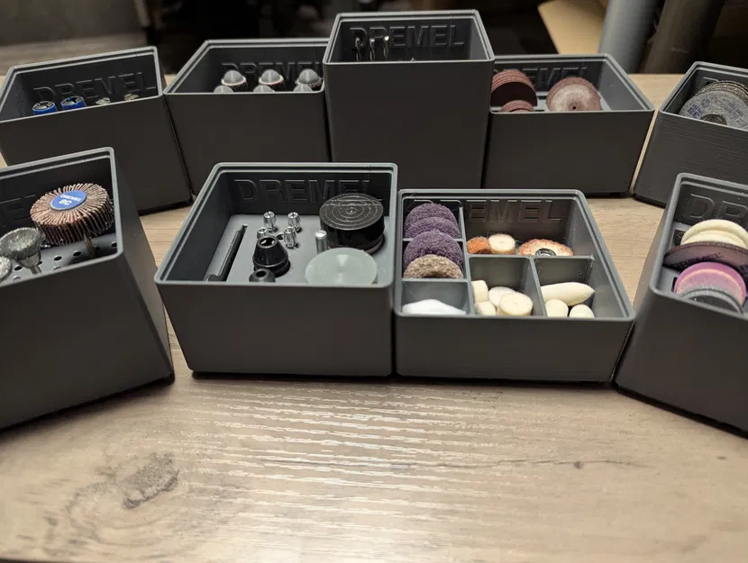 Hộc Gridfinity Xếp Chồng Đựng Dụng Cụ và Phụ Kiện Dremel - Image 2