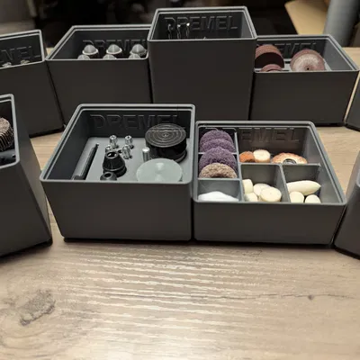 Hộc Gridfinity Xếp Chồng Đựng Dụng Cụ và Phụ Kiện Dremel