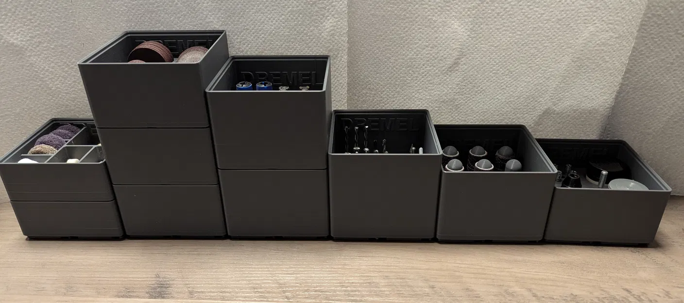 Hộc Gridfinity Xếp Chồng Đựng Dụng Cụ và Phụ Kiện Dremel - Image 15