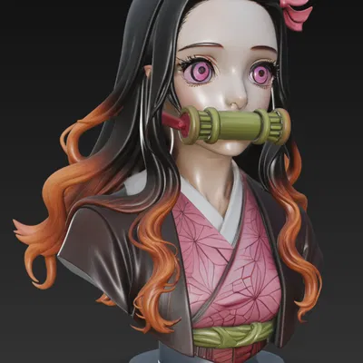 Mô hình 3D Nezuko từ Demon Slayer