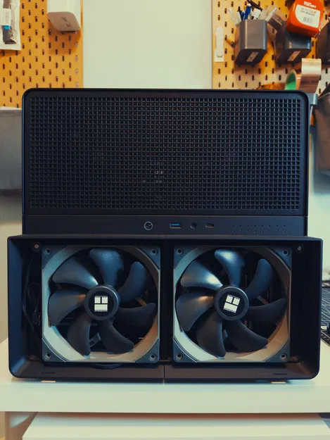 Bộ chuyển đổi quạt trước Jonsbo N5 - Chia đôi - Image 2