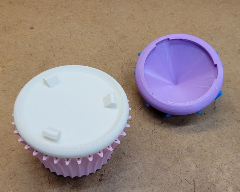 Hộp Đựng Hai Ngăn Hình Bánh Cupcake - Image 4