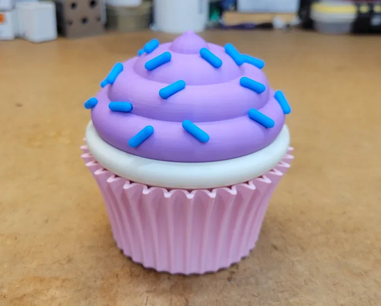 Hộp Đựng Hai Ngăn Hình Bánh Cupcake - Image 5