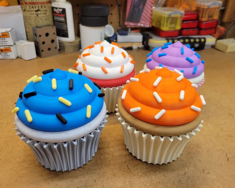 Hộp Đựng Hai Ngăn Hình Bánh Cupcake - Image 9