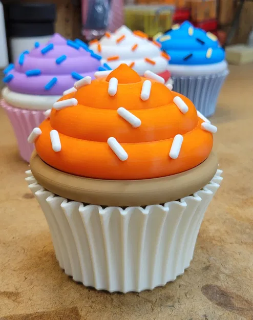 Hộp Đựng Hai Ngăn Hình Bánh Cupcake - Image 10