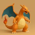 Charizard – Mô Hình 3D Low Poly - Thumbnail 1