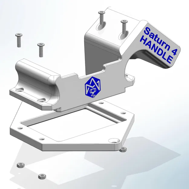 Tay cầm và Khay hứng nhựa V2 cho Saturn 4 và 4 Ultra - Image 1