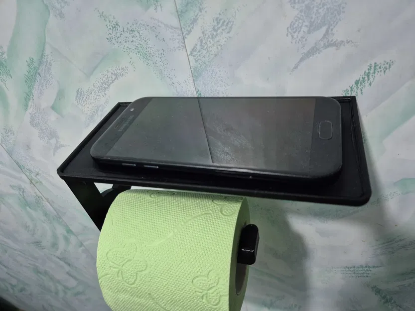 Giá Đỡ Giấy Vệ Sinh Kiêm Kệ Điện Thoại - Image 2