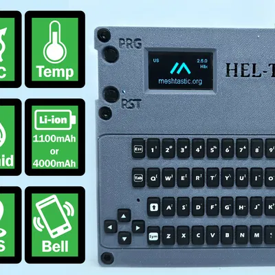 Hel-Txt - Bộ đàm Meshtastic độc lập (Heltec ESP32 V3/V2)