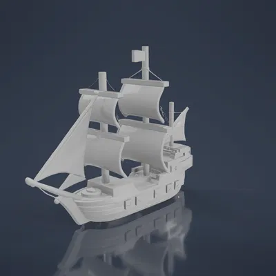 Mô Hình Tàu Frigate Đồ Chơi Cách Điệu