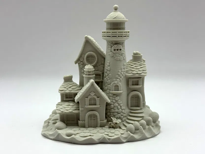 Mô hình Cảnh hải đăng – Tiểu cảnh Fantasy ven biển - Image 1