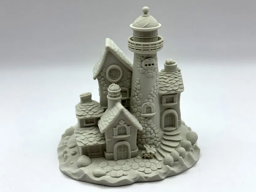 Mô hình Cảnh hải đăng – Tiểu cảnh Fantasy ven biển - Image 4