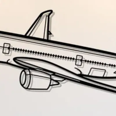Trang Trí Tường Máy Bay Boeing 787