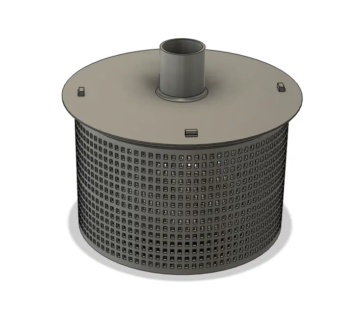 Giỏ lọc rác hồ bơi có nắp - Image 1