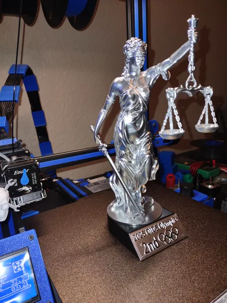 Tượng Nữ Thần Công Lý Remix Dễ In FDM (Cải Tiến) - Image 8