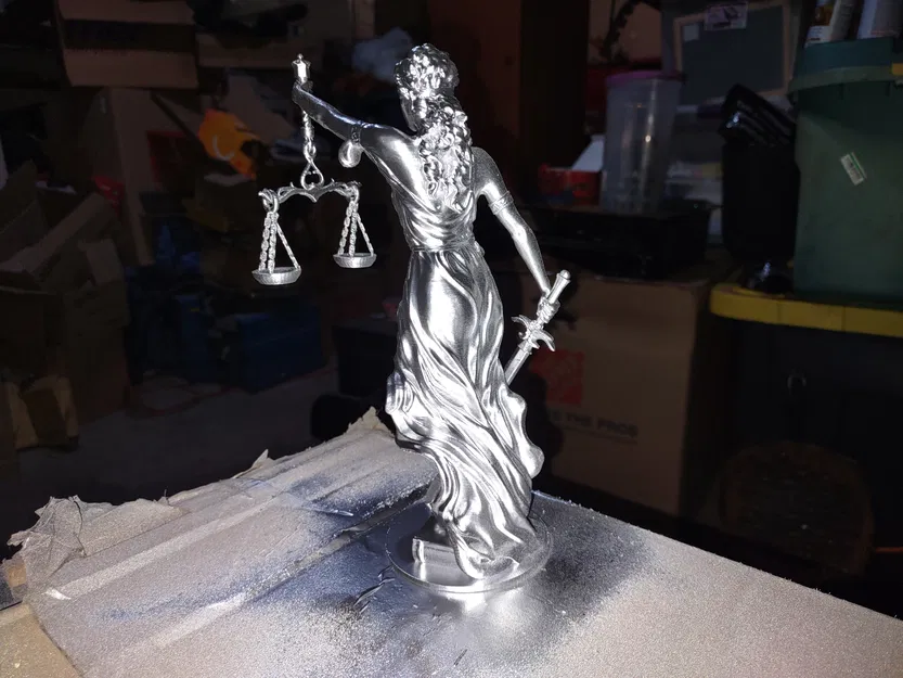 Tượng Nữ Thần Công Lý Remix Dễ In FDM (Cải Tiến) - Image 16