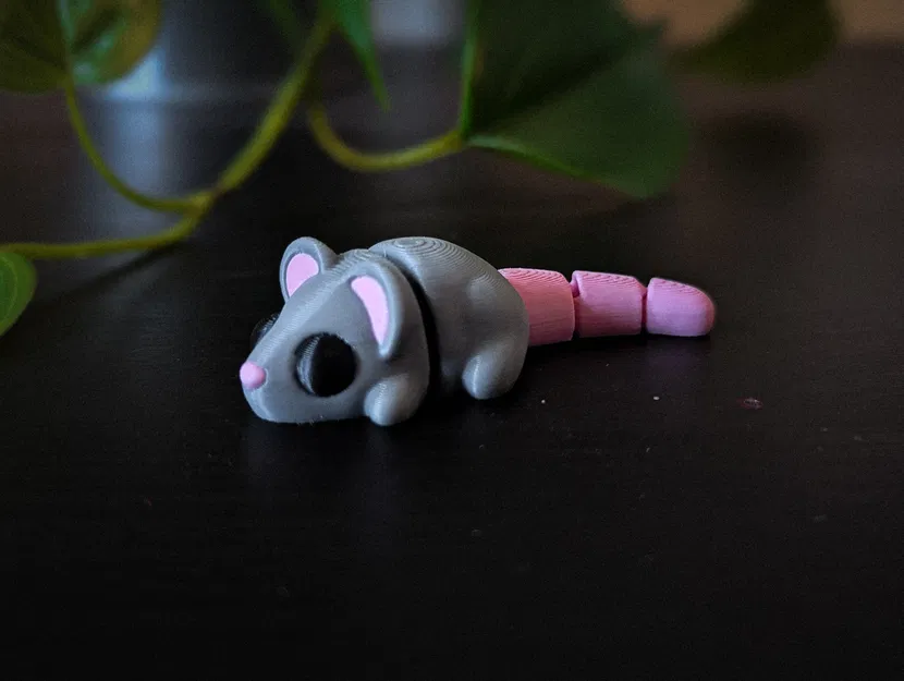 Chuột Flexi Nhựa Dẻo (Flexi Mouse) - Mô Hình In 3D Dễ Thương - Image 2