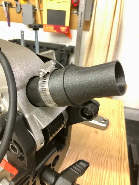 Adapter Cổng Hút Bụi Cho Máy Cưa Mộng Dewalt DWS715 Sang Ống Hút Bụi 1.25" - Image 3