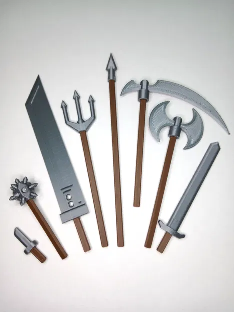 Dummy 13 Công Cụ & Vũ Khí - In 2 Màu Dễ Dàng - Image 2