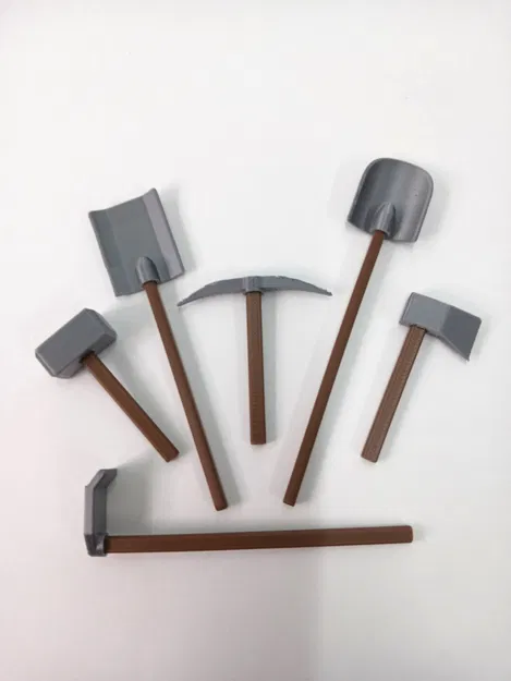 Dummy 13 Công Cụ & Vũ Khí - In 2 Màu Dễ Dàng - Image 3