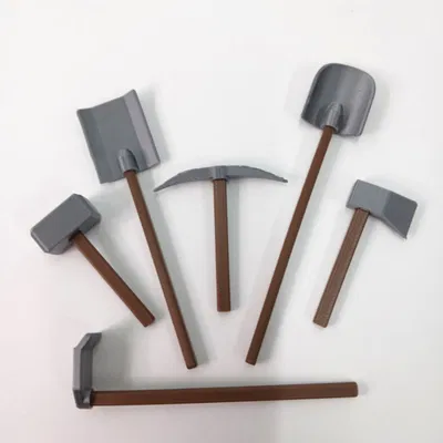 Dummy 13 Công Cụ & Vũ Khí - In 2 Màu Dễ Dàng