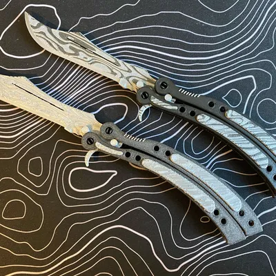 Dao Bướm Thép Damascus phiên bản Counter-Strike