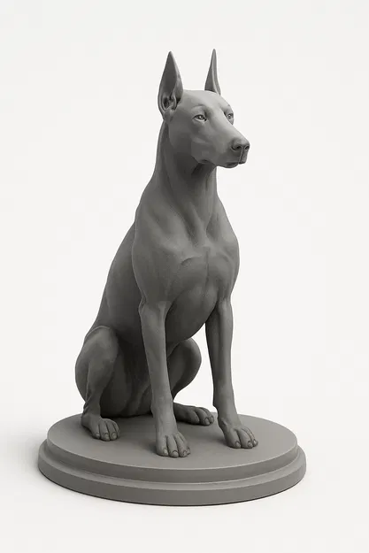 Tượng Chó Doberman - Image 1