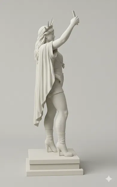 Tượng Nữ thần Tự do Selfie Phiên bản Hiện đại - Image 2