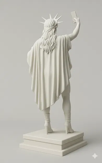 Tượng Nữ thần Tự do Selfie Phiên bản Hiện đại - Image 3