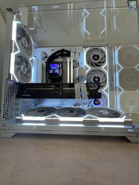 Giá đỡ quạt PC 120mm Góc nghiêng – V1 - Image 3