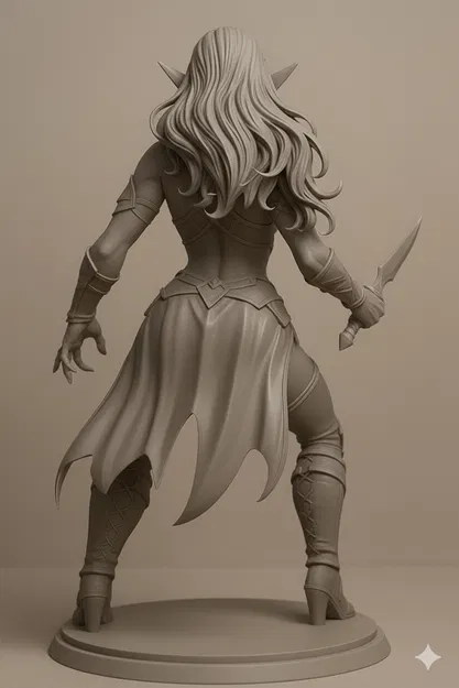 Elara, Nữ Tặc Rừng Xanh - Mô Hình Paintable - Image 2