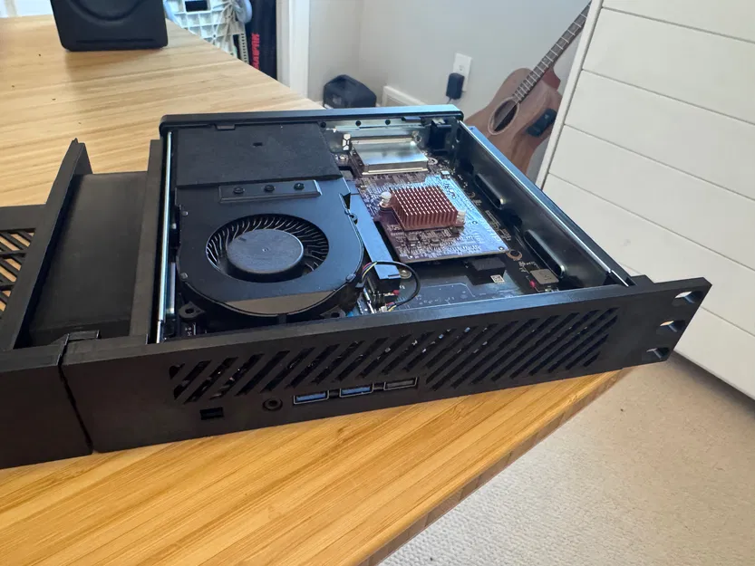 Bộ Gắn Rack 1U Cho Minisforum MS-01 & MS-A2 - Bản Remix Tăng Cường Độ Bền - Image 1