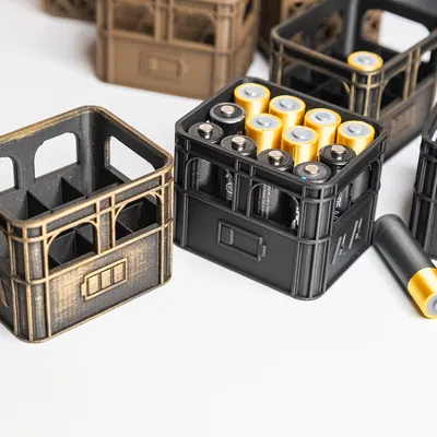 Hộp Đựng Pin AA và AAA Có Chỉ Báo Hết/Đầy