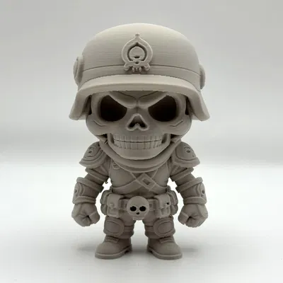 Mô Hình 3D Chiến Binh Bộ Xương Sẵn Sàng Chiến Đấu