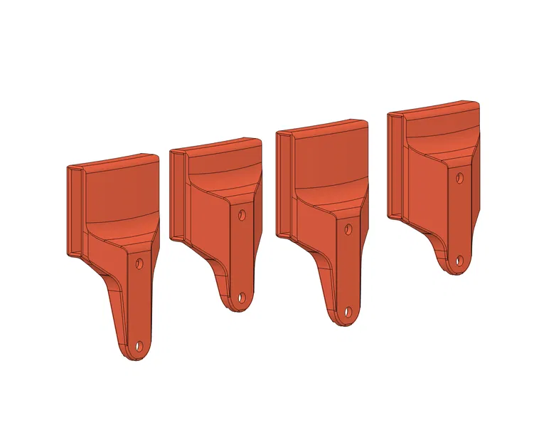 Giá đỡ thắt lưng cứng cho bao súng lục (khoảng cách lỗ 38 mm) - Image 1