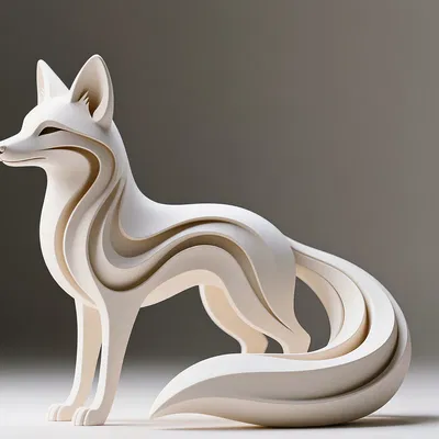 Tượng Hồ Ly Biomorph